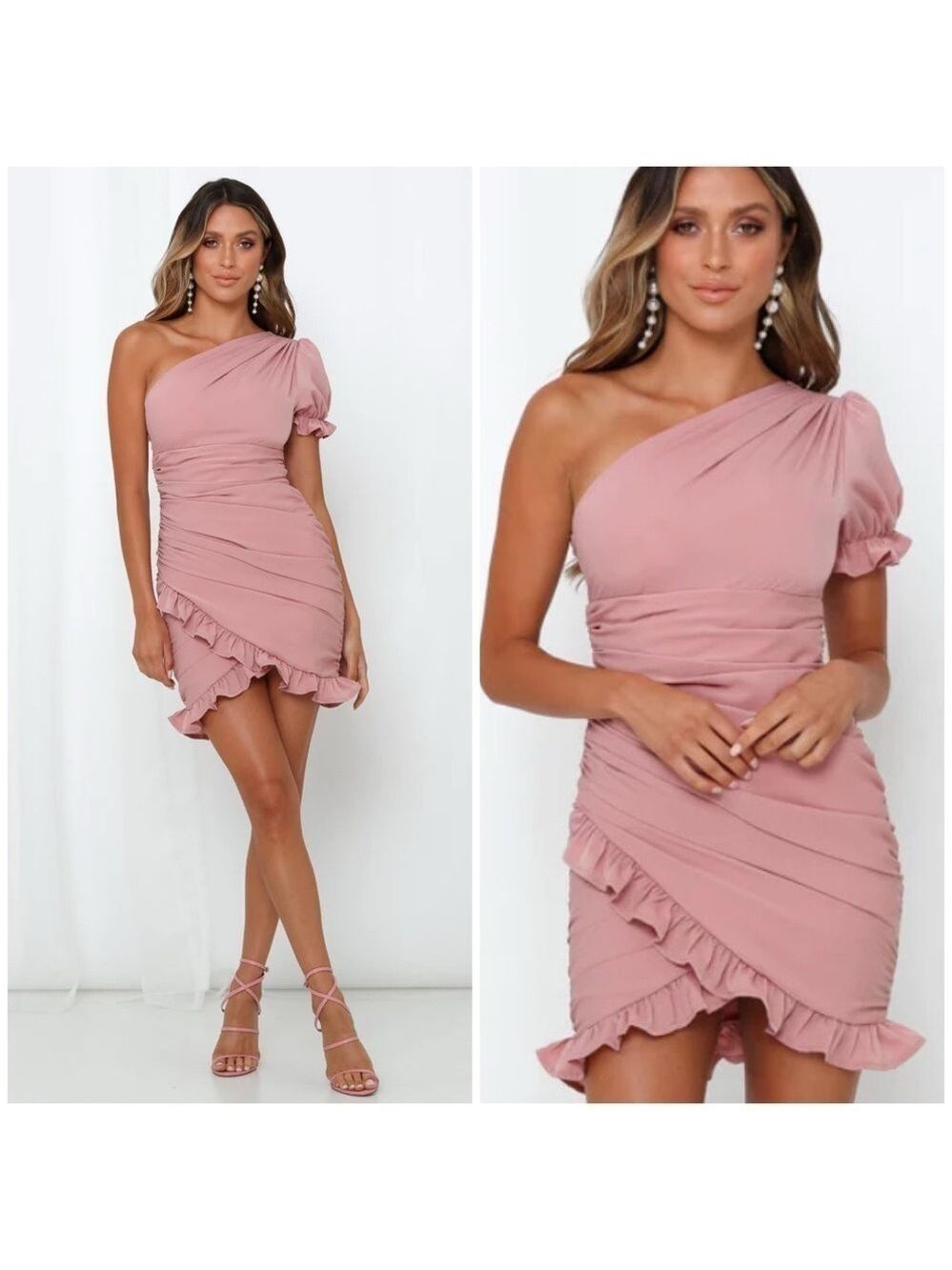 Hello Molly Not Fair On Me Dress Dusty Pink